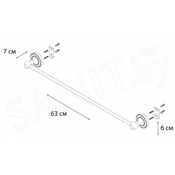 Держатель для полотенец Fixsen Style FX-41101