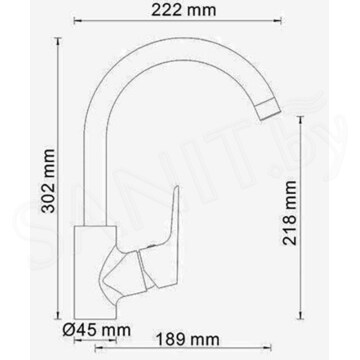 Смеситель для кухонной мойки WasserKraft Lippe 4507