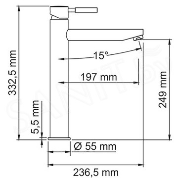 Смеситель для умывальника WasserKraft Main 4103H