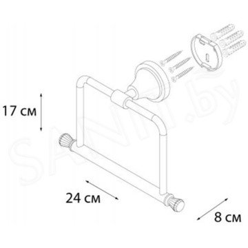 Держатель для полотенец Fixsen Crystal Crystal SF-35011