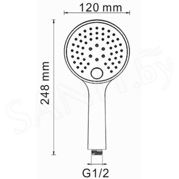 Душевая лейка Wasserkraft A060