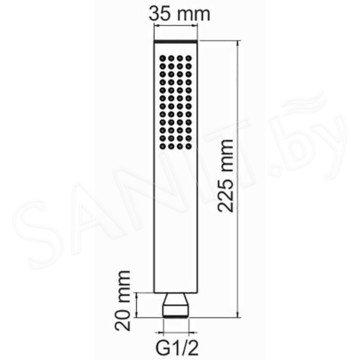 Душевая лейка Wasserkraft A103