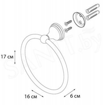 Держатель для полотенец Fixsen Laguna GR-7811