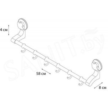 Держатель для полотенец Fixsen Element GR-7077