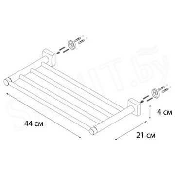 Полка для полотенец Fixsen Kvadro FX-61316