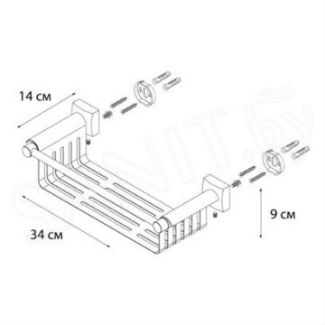 Полка Fixsen Kvadro FX-61323