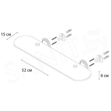 Полка Fixsen Luksor FX-71603B