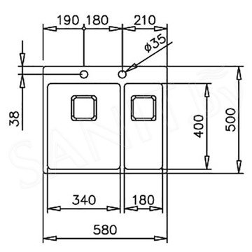 Кухонная мойка TEKA Forlinea RS15 2B 580