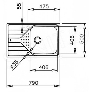 Кухонная мойка TEKA Universe 50 T-XP 1B 1D