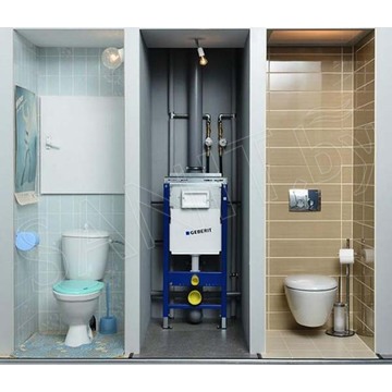 Комплект инсталляции Geberit Duofix Plattenbau c панелью смыва Delta 21 и унитазом Kolo Modo Pure