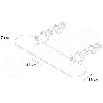 Полка Fixsen Crystal SF-35003