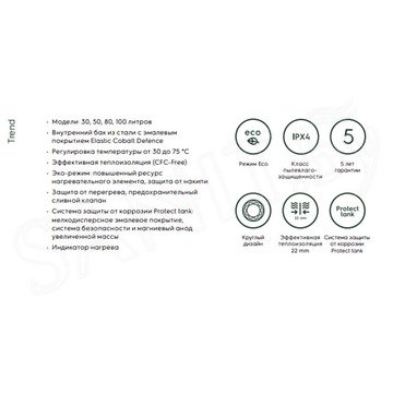 Накопительный водонагреватель Electrolux EWH Trend 30 / 50 / 80 / 100