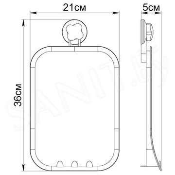 Зеркало Fixsen Element GR-7421