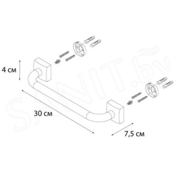 Поручень Fixsen Kvadro FX-61317 / FX-61317B