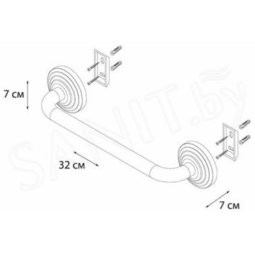 Поручень Fixsen Retro FX-83817