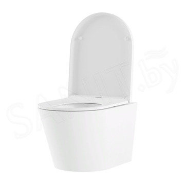 Комплект инсталляции Berges Novum 525 c кнопкой L3, унитазом Lavinia Boho Biore Compacto и смесителем Roxen Santi 500940-CH