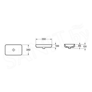 Умывальник Lavinia Boho Bathroom Sink Slim 33311004