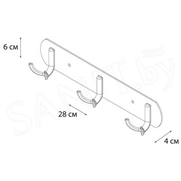 Планка с крючками Fixsen FX-2113 / FX-2114