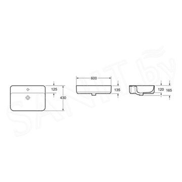 Умывальник Lavinia Boho Bathroom Sink Slim 33311008