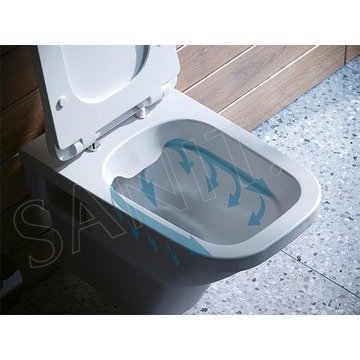 Подвесной унитаз Santek Лайн 1WH501574 Rimless (с крышкой Soft Close)