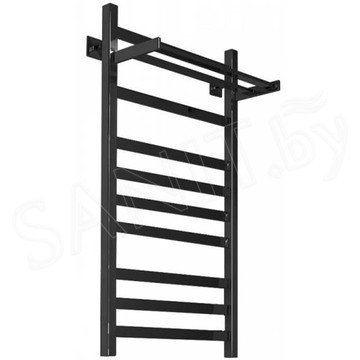 Полотенцесушитель Ariano Амстердам Black с полкой нижнее подключение 1/2 дюйма