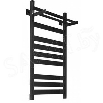Полотенцесушитель Ariano Майами Black с полкой нижнее подключение 1/2 дюйма
