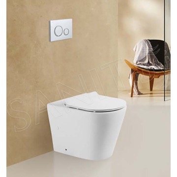 Приставной унитаз BelBagno Flay-R безободковый
