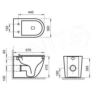 Напольный унитаз BelBagno Sfera-R BB2141CPR безободковый