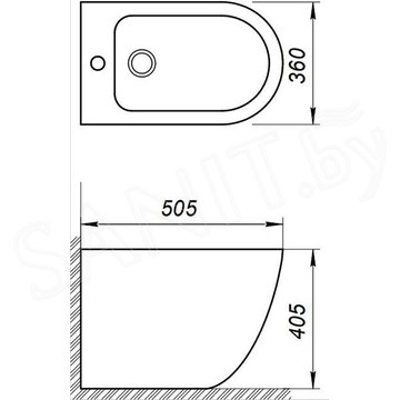 Напольное биде BelBagno Sfera-R