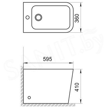 Напольное биде BelBagno Ardente-R