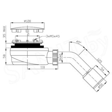 Сифон для душевого поддона Radaway R580 / R580W