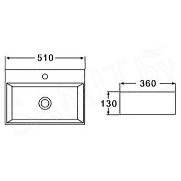 Умывальник BelBagno BB1340