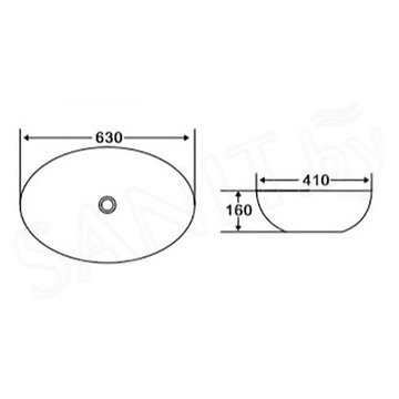 Умывальник BelBagno BB1104