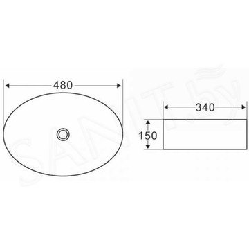 Умывальник BelBagno BB1085