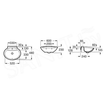 Умывальник Roca Fontana 327877000