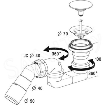 Сифон для душевого поддона Radaway 578P