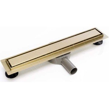 Душевой трап Rea Pure Neo Pro L Gold двусторонний 60 / 70 / 80 / 90