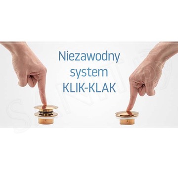 Донный клапан Rea Click Clack white