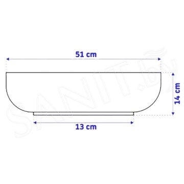 Умывальник Rea Carola Silver Slim