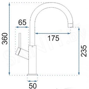 Смеситель для умывальника Rea Corso Black Matt REA-B9402