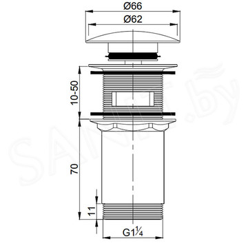 Донный клапан Omnires A706BР