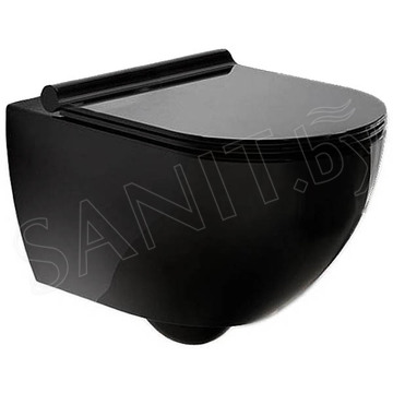 Подвесной унитаз Rea Carter Rimless Black C4211