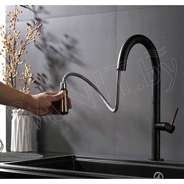 Смеситель для кухонной мойки Rea Apollo Black/Rose Gold REA-B9600
