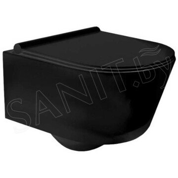 Подвесной унитаз Rea Porter Rimless Black C2361