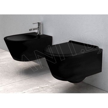 Подвесной унитаз Rea Porter Rimless Black C2361