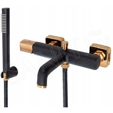 Смеситель для ванны Rea Salto Black / Gold REA-B6352