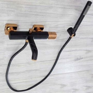 Смеситель для ванны Rea Salto Black / Gold REA-B6352