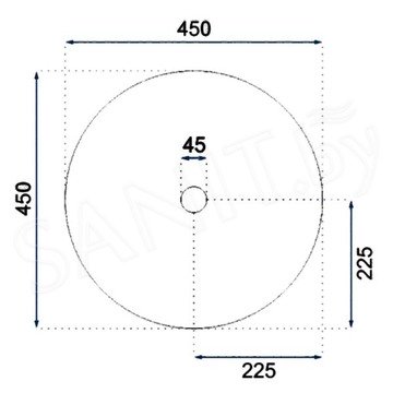 Умывальник Rea Elma Grey Mat U8495