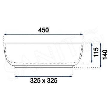Умывальник Rea Elma Grey Mat U8495
