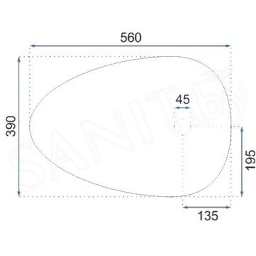 Умывальник Rea Greta U8536 / U8537 / U1500